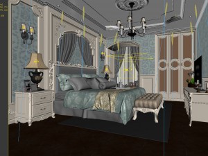 deluxe master bedroom design 118 Modelo 3D