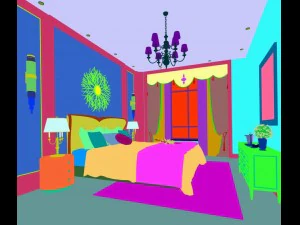 deluxe master bedroom design 119 3D Model