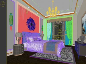 deluxe master bedroom design 119 3D Model