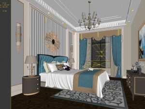 deluxe master bedroom design 119 3D Модель