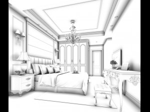 deluxe master bedroom design 120 3D 모델