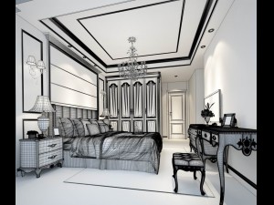 deluxe master bedroom design 120 3D 모델