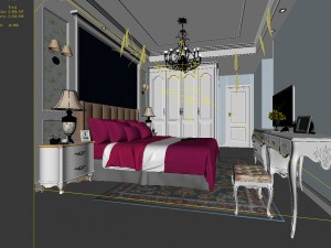 deluxe master bedroom design 120 3D 모델