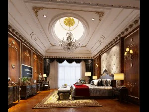 deluxe master bedroom design 123 3D Model