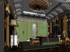 deluxe master bedroom design 126 3D Model