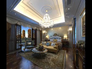 deluxe master bedroom design 127 3D Model