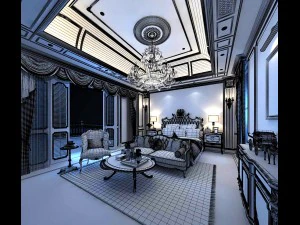 deluxe master bedroom design 127 3D Model