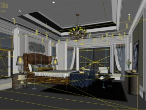 deluxe master bedroom design 128 3D Model