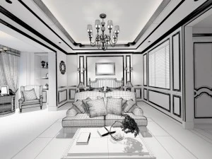 deluxe master bedroom design 129 3D Model