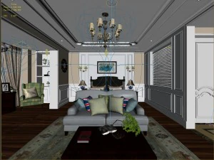 deluxe master bedroom design 129 3D Model