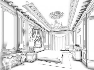 deluxe master bedroom design 131 3D Model