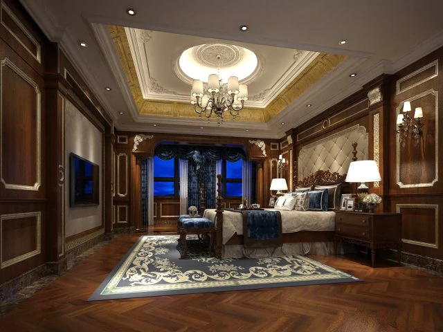 deluxe master bedroom design 132 3D Model .c4d .max .obj .3ds .fbx .stl .blend 