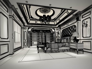 deluxe master bedroom design 132 3D 모델