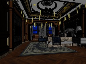 deluxe master bedroom design 132 3D 모델