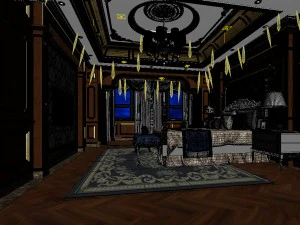 deluxe master bedroom design 132 3D Model