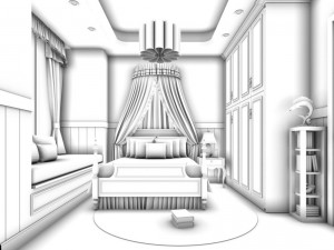 deluxe master bedroom design 133 3D 模型