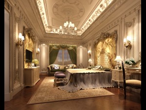 deluxe master bedroom design 135 3D Model