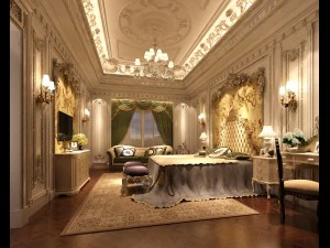 디럭스 마스터 침실 디자인 135 3D 모델