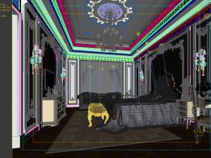 deluxe master bedroom design 135 3D Model