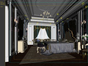 deluxe master bedroom design 135 3D Model