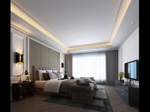 deluxe master bedroom design 137 3D-Modell