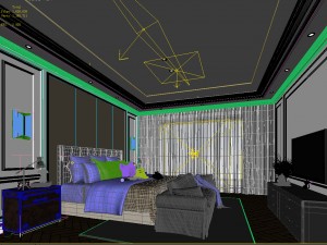 deluxe master bedroom design 137 3D मॉडल