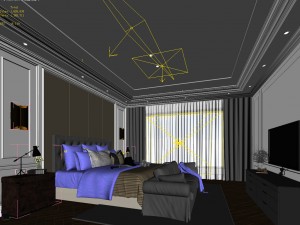 deluxe master bedroom design 137 3D मॉडल