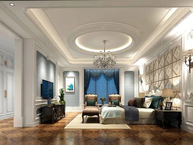 deluxe master bedroom design 138 3D Model .c4d .max .obj .3ds .fbx .stl .blend 