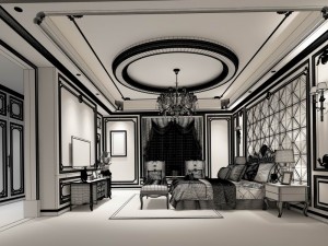 deluxe master bedroom design 138 3D Model