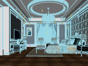 deluxe master bedroom design 138 3D Model