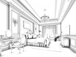 deluxe master bedroom design 139 3D Model