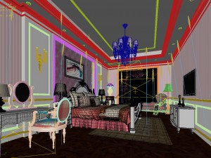 deluxe master bedroom design 139 3D Model