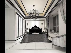 deluxe master bedroom design 140 3D 모델