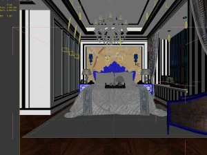 deluxe master bedroom design 140 3D Model
