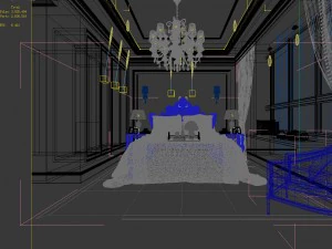 deluxe master bedroom design 140 3D Model
