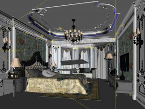 deluxe master bedroom design 143 3D 모델