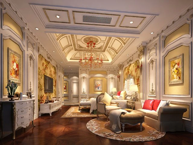 deluxe master bedroom design 144 3D Model .c4d .max .obj .3ds .fbx .stl .blend 