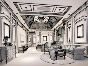 deluxe master bedroom design 144 3D Model
