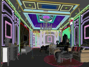 deluxe master bedroom design 144 3D Model