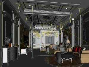 deluxe master bedroom design 144 3D Model