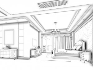 deluxe master bedroom design 145 3D 模型