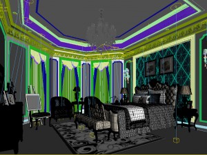 deluxe master bedroom design 147 3D Model