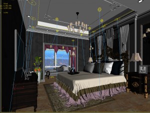 deluxe master bedroom design 148 3D Model