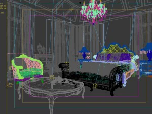 deluxe master bedroom design 149 3D Model