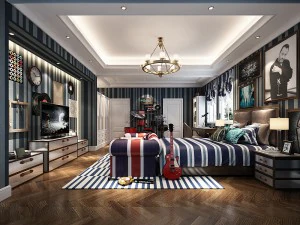 디럭스 마스터 침실 디자인 150 3D 모델