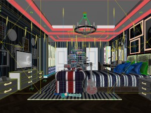 deluxe master bedroom design 150 3D मॉडल
