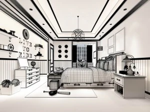 deluxe master bedroom design 151 3D Model