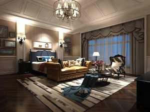 deluxe master bedroom design 152 3D Model
