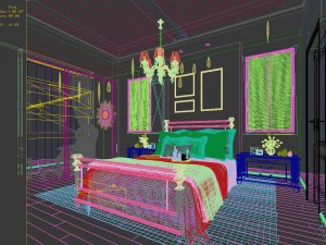 deluxe master bedroom design 153 3D Model