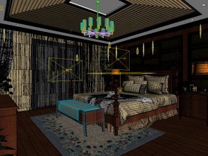 deluxe master bedroom design 154 3D Model